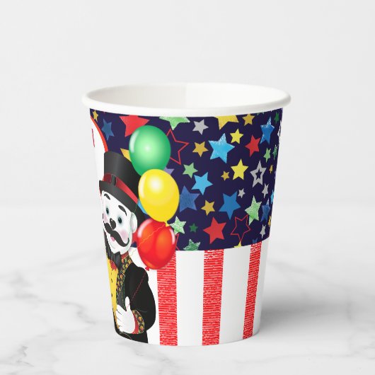 Polar Beer Circus Kids Verjaardag Papieren Bekers (Links)