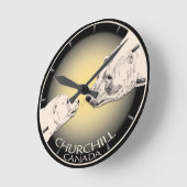 Polar Beer Clock Churchill Canada Beer Wall Clock Ronde Klok (Hoek)