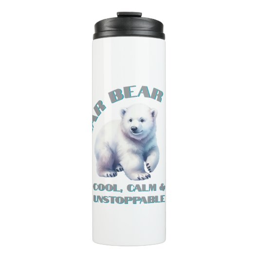 Polar Beer Cool Rustig & niet te stoppen Thermosbeker (Voorkant)