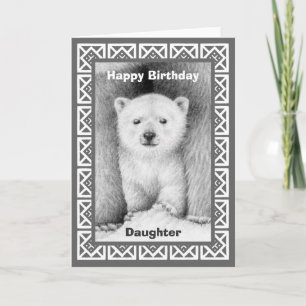 Polar Beer Cub Birthday Card Kaart