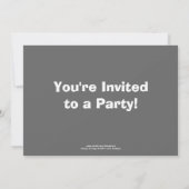 Polar Beer Cub Birthday Party Invitation Kaart (Achterkant)