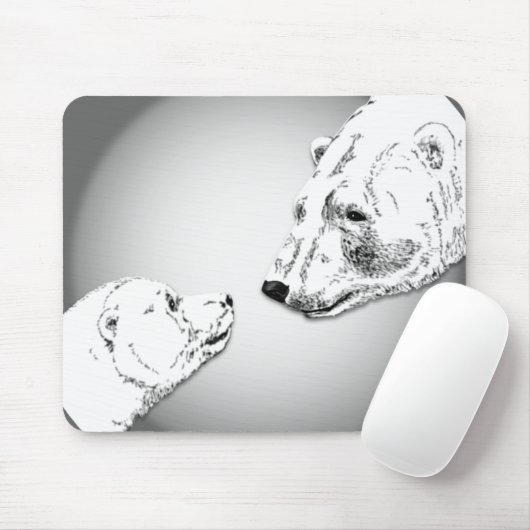Polar Beer & Cub Mousepad Beer Art Mousepad Muismat (Met muis)