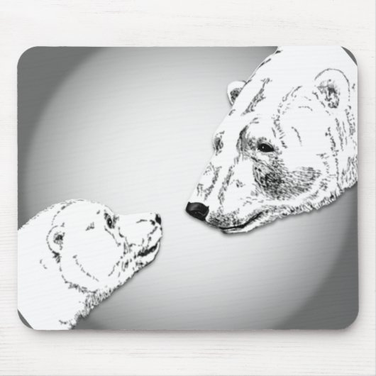 Polar Beer & Cub Mousepad Beer Art Mousepad Muismat (Voorkant)