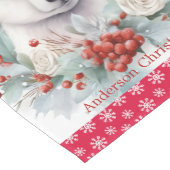 Polar Beer Cub Naam toevoegen Sneeuwrood Medium Tafelloper (Hoek)