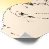 Polar Beer & Cub Poster Wildlife Home Decor (Hoek)