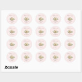 Polar Beer Cub Roze Winter Baby shower Sticker (Vel)