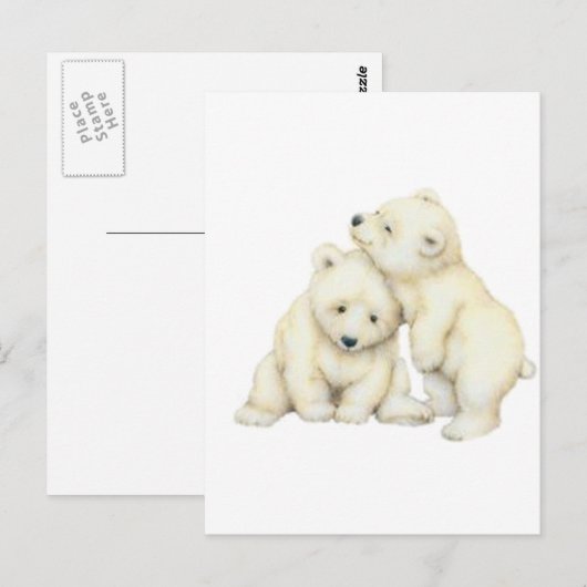 Polar Beer Cubs Briefkaart (Voorkant / Achterkant)