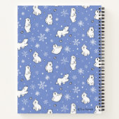 Polar Beer Cubs en sneeuwvlokken - Personaliseer - Notitieboek (Achterkant)