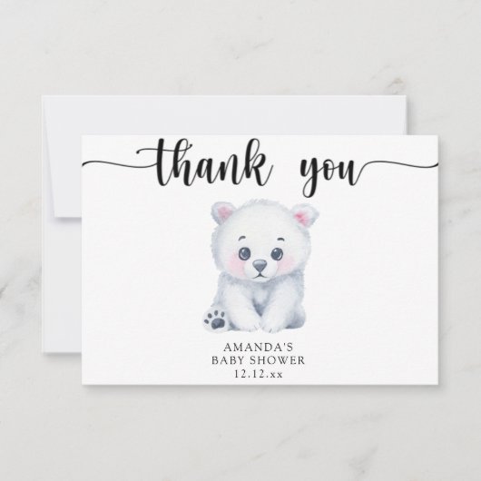 Polar beer - dank u bedankkaart (Voorkant)