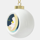 Polar Beer, de maan en de sterren Keramische Bal Ornament (Rechts)