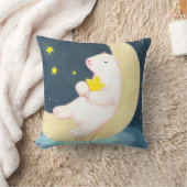 Polar Beer, de maan en de sterren Kussen (Deken)