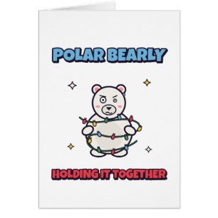 Polar Beer Die Het Net Nog Redt Kerstkaart