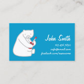 Polar Beer die Ukulele Music Blue Visitekaartje (Voorkant)