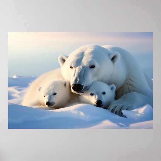 Polar Beer Dier Wild Beauty Freedom Wilderness Poster (Voorkant)