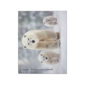 Polar Beer Dierenfamilie Wandering Notitieblok (Linkerzijde)