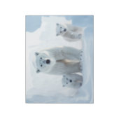 Polar Beer Dierenfamilie Wandering Notitieblok (Linkerzijde)