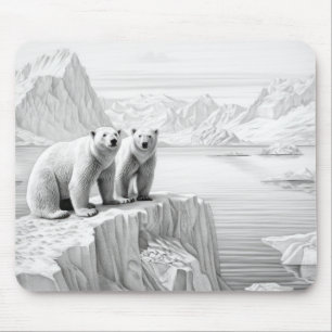 Polar Beer Dierlijke Predator Wilde Natuur Ink Sch Muismat