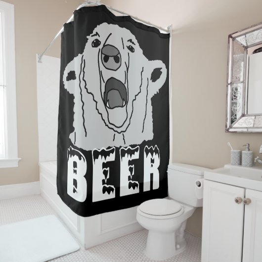 Polar Beer Donk Douchegordijn (In situ)
