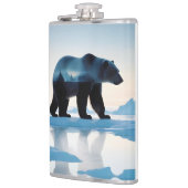 Polar Beer dubbele blootstelling dierlijke Natuur  Heupfles (Links)