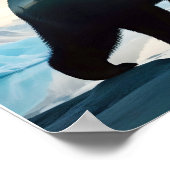 Polar Beer dubbele blootstelling dierlijke Natuur  Poster (Hoek)