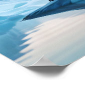 Polar Beer dubbele blootstelling dierlijke Natuur  Poster (Hoek)