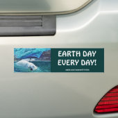 Polar Beer Earth Day Arctische Dieren Bumpersticke Bumpersticker (Op auto)