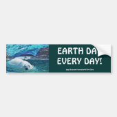 Polar Beer Earth Day Arctische Dieren Bumpersticke Bumpersticker (Voorkant)