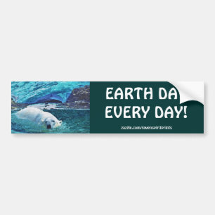 Polar Beer Earth Day Arctische Dieren Bumpersticke Bumpersticker