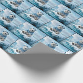 Polar Beer Een krant lezen Cadeaupapier (Hoek)