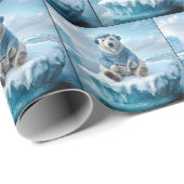 Polar Beer Een krant lezen Cadeaupapier (Rol Hoek)