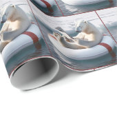 Polar Beer Een krant lezen Cadeaupapier (Rol Hoek)