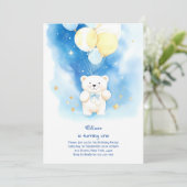 Polar Beer Eerste Verjaardagsuitnodiging Kaart (Staand voorkant)