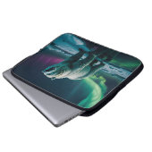 Polar Beer en Aurora Art Laptop Sleeve (Voorkant onderkant)