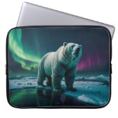 Polar Beer en Aurora Art Laptop Sleeve (Voorkant)