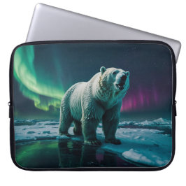 Polar Beer en Aurora Art Laptop Sleeve