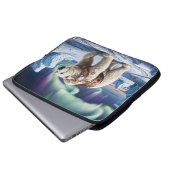Polar Beer en Aurora Art Laptop Sleeve (Voorkant onderkant)