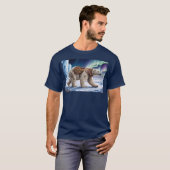 Polar Beer en Aurora Art T-shirt (Voorkant volledig)