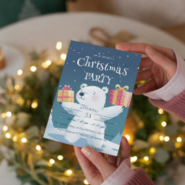Polar Beer en Cadeaus kerstfeest Kaart