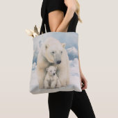Polar Beer en Cub Arctic Elegance Tote Bag (Dichtbij)