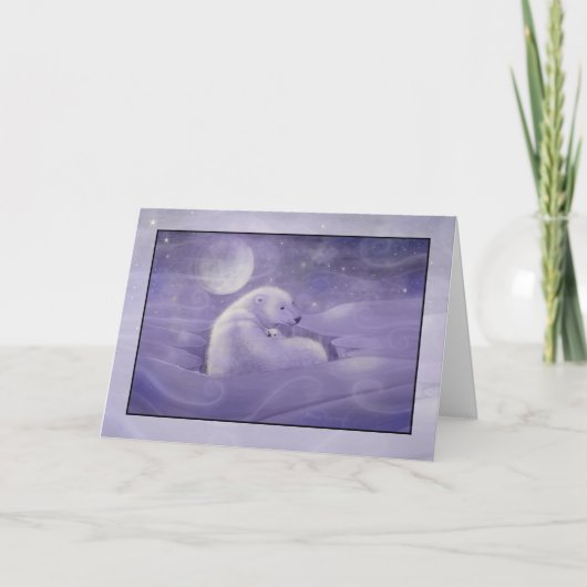 Polar Beer en Cub kerst Kaart (Voorkant)