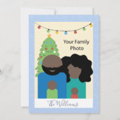 Polar Beer en familie Foto Flat Holiday Kaart (Achterkant)