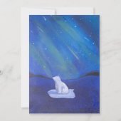 Polar Beer en het noorderlicht Feestdagenkaart (Voorkant)