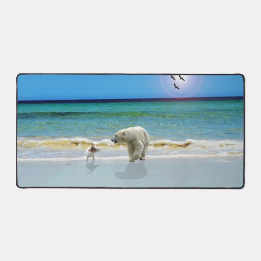 Polar Beer en Jack Russel, bureaumat (Voorkant)