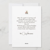 Polar Beer en Kerstman Groeten Feestdagenkaart (Achterkant)