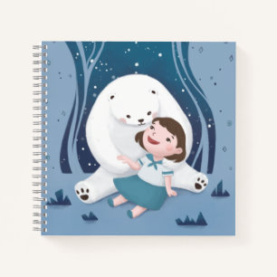 Polar Beer en kind illustratie Notitieboek