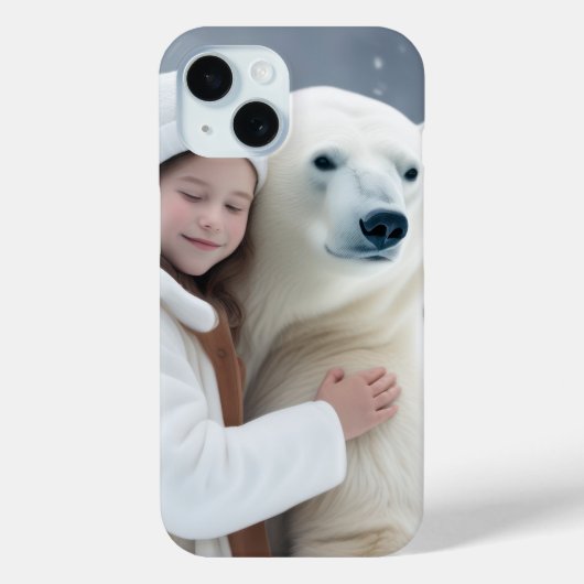 Polar Beer en meisje Case-Mate iPhone Case (Achterkant)