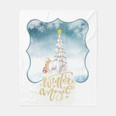 Polar Beer en Penguin Fleece Deken (Voorkant)