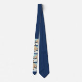 Polar beer en Penguin Print Stropdas (Achterkant)