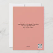 Polar Beer en Penguin Retro Style Christmas Kaart (Achterkant)