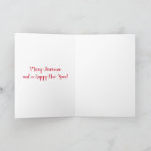 Polar Beer en Schattige Cub, Vrolijk kerstfeest Kaart (Binnen)